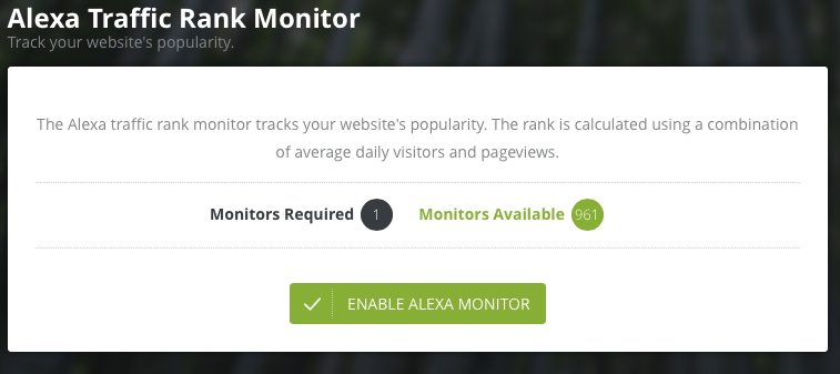 Alexa traffic ranking