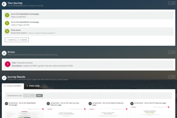 User Journey Monitoring Sample