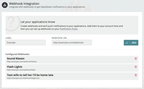 WebHook Integration