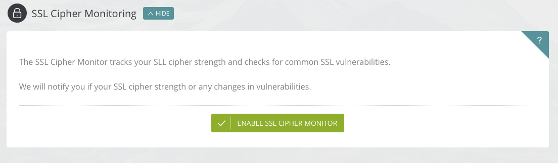 SSL Cipher Monitor