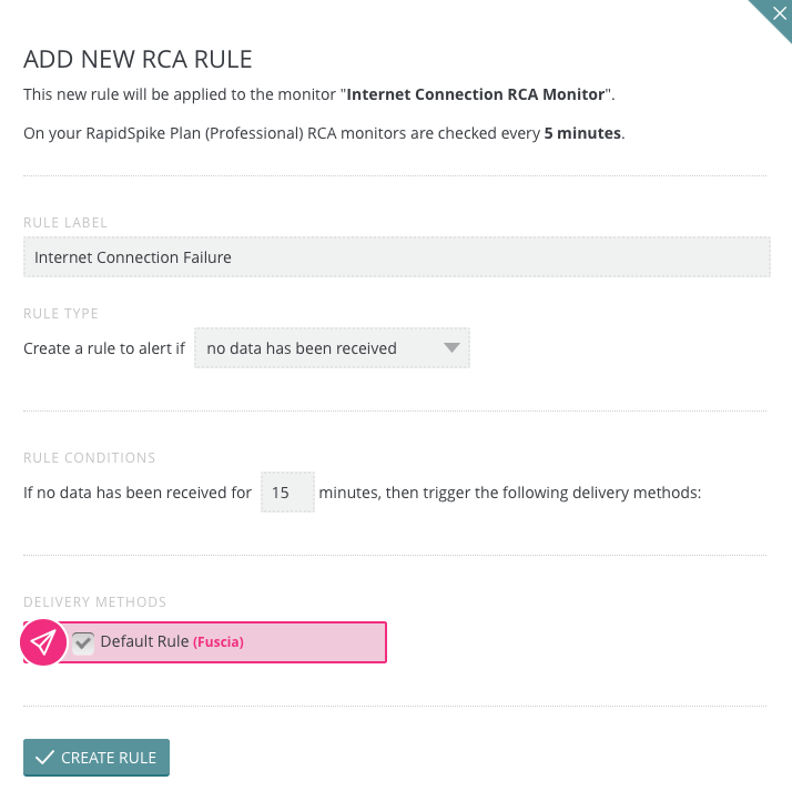 RCA Failure Rule