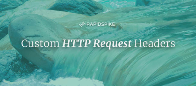 Custom HTTP Request Headers - RapidSpike