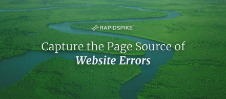 Capture the Page Source of Website Errors