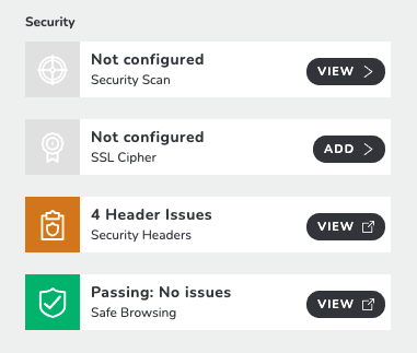 Security Headers Results