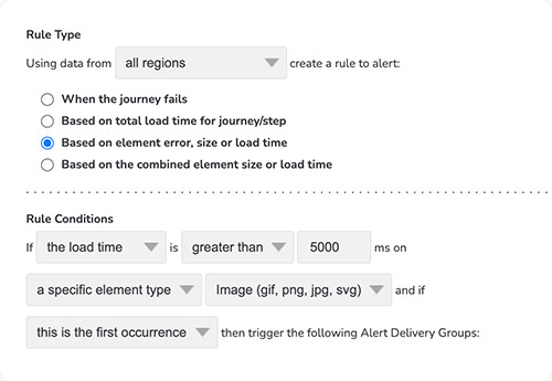 User journey rule type