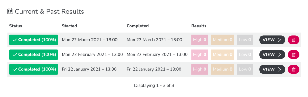 RapidSpike Magecart Attack Detection Current and Past Results