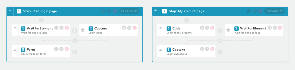 RapidSpike User Journey Script Editior - log in to account