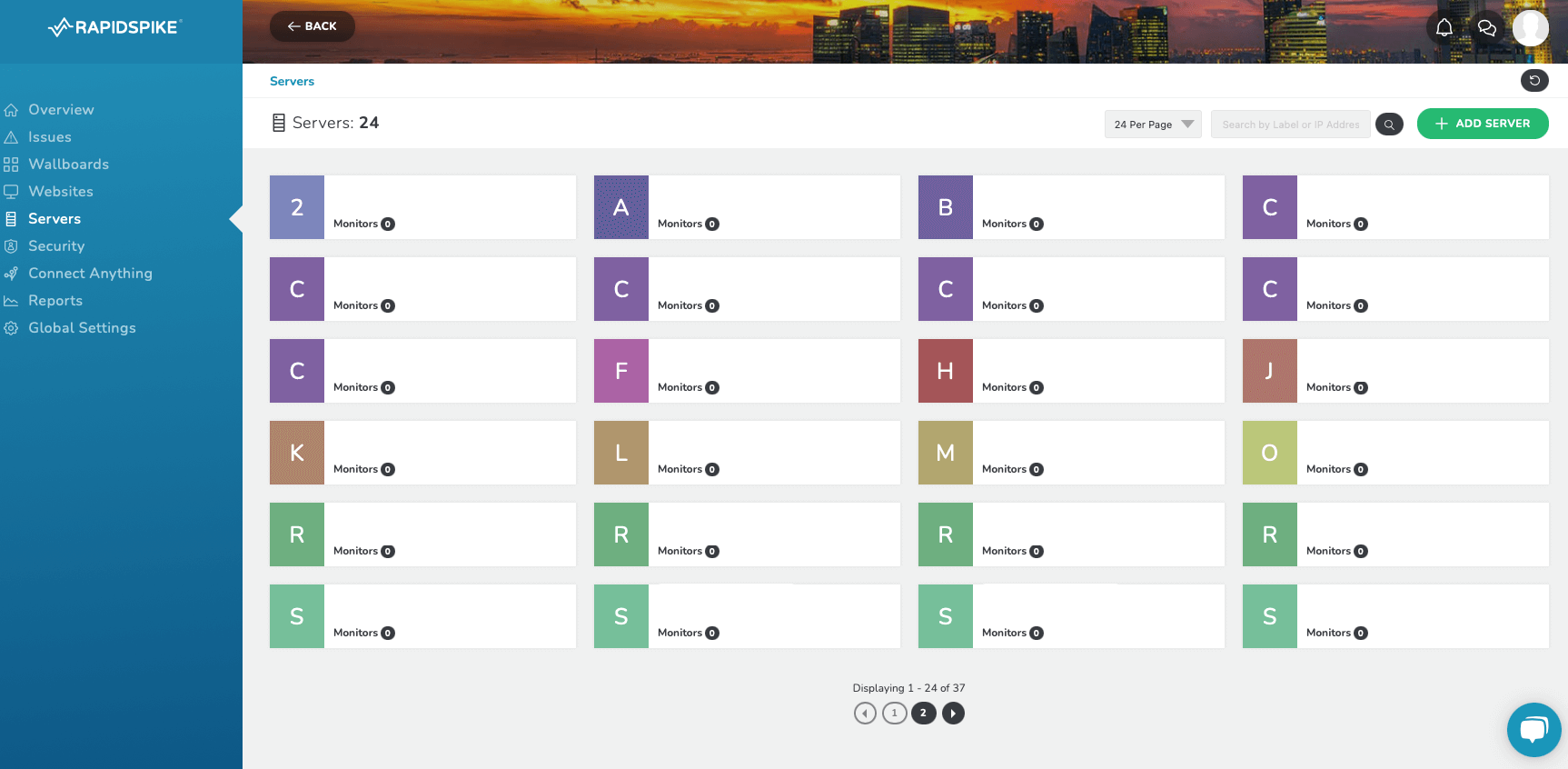 RapidSpike Server Dashboard