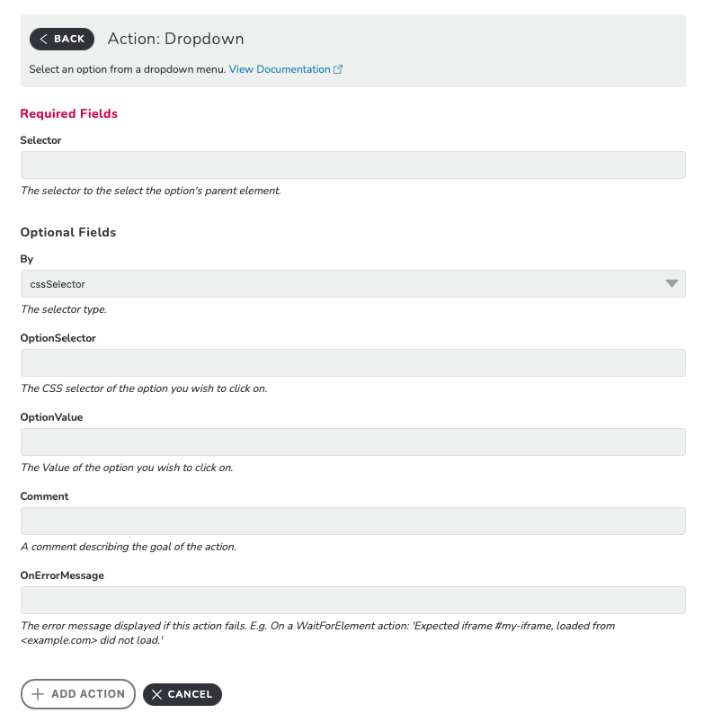 Dropdown Set-up