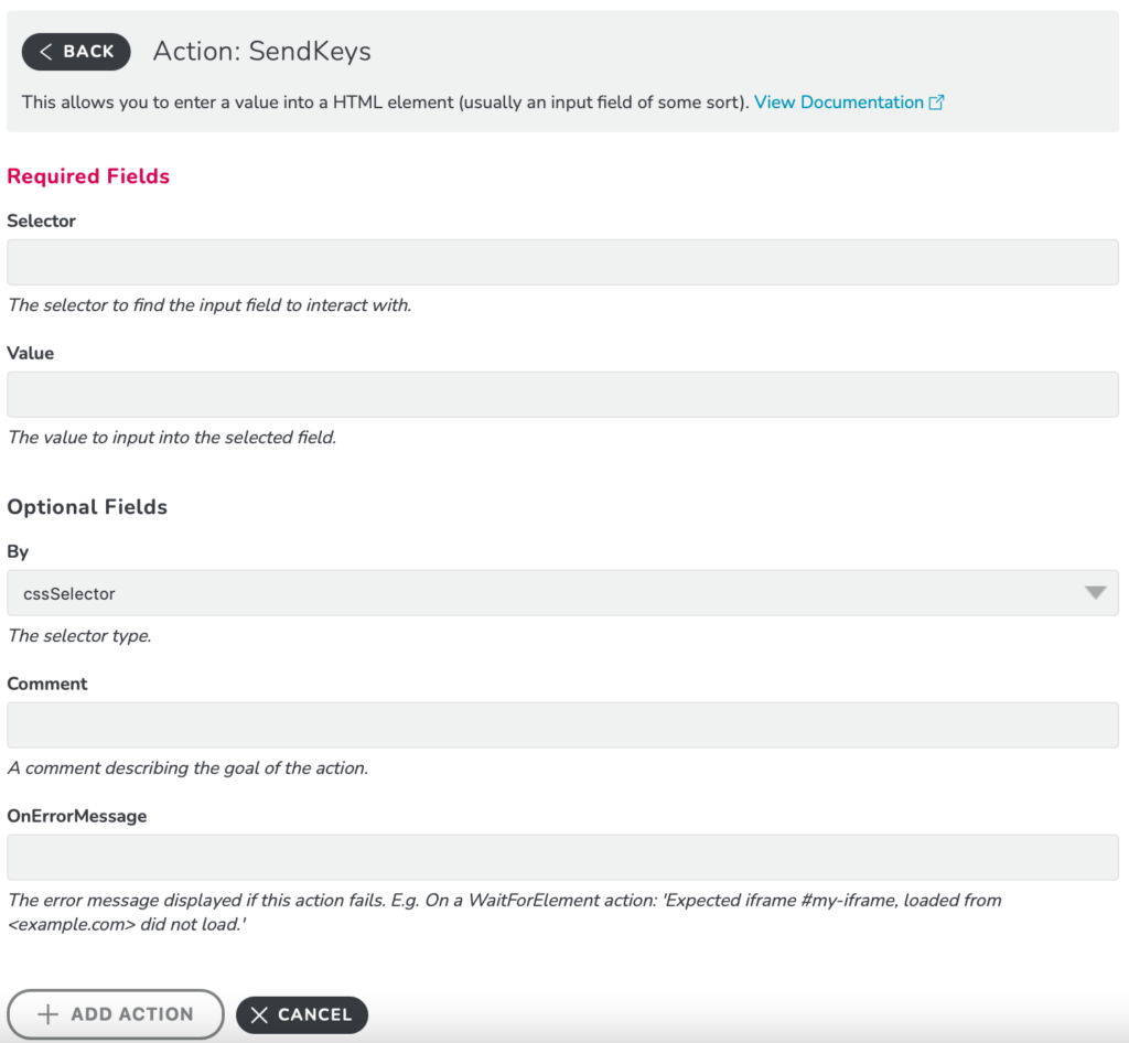 SendKeys Set-Up