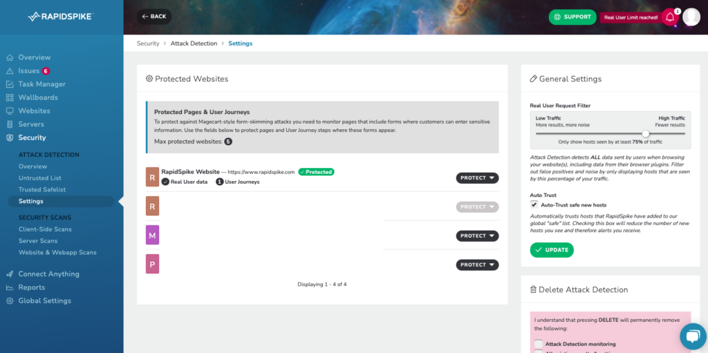 Attack Detection Dashboard