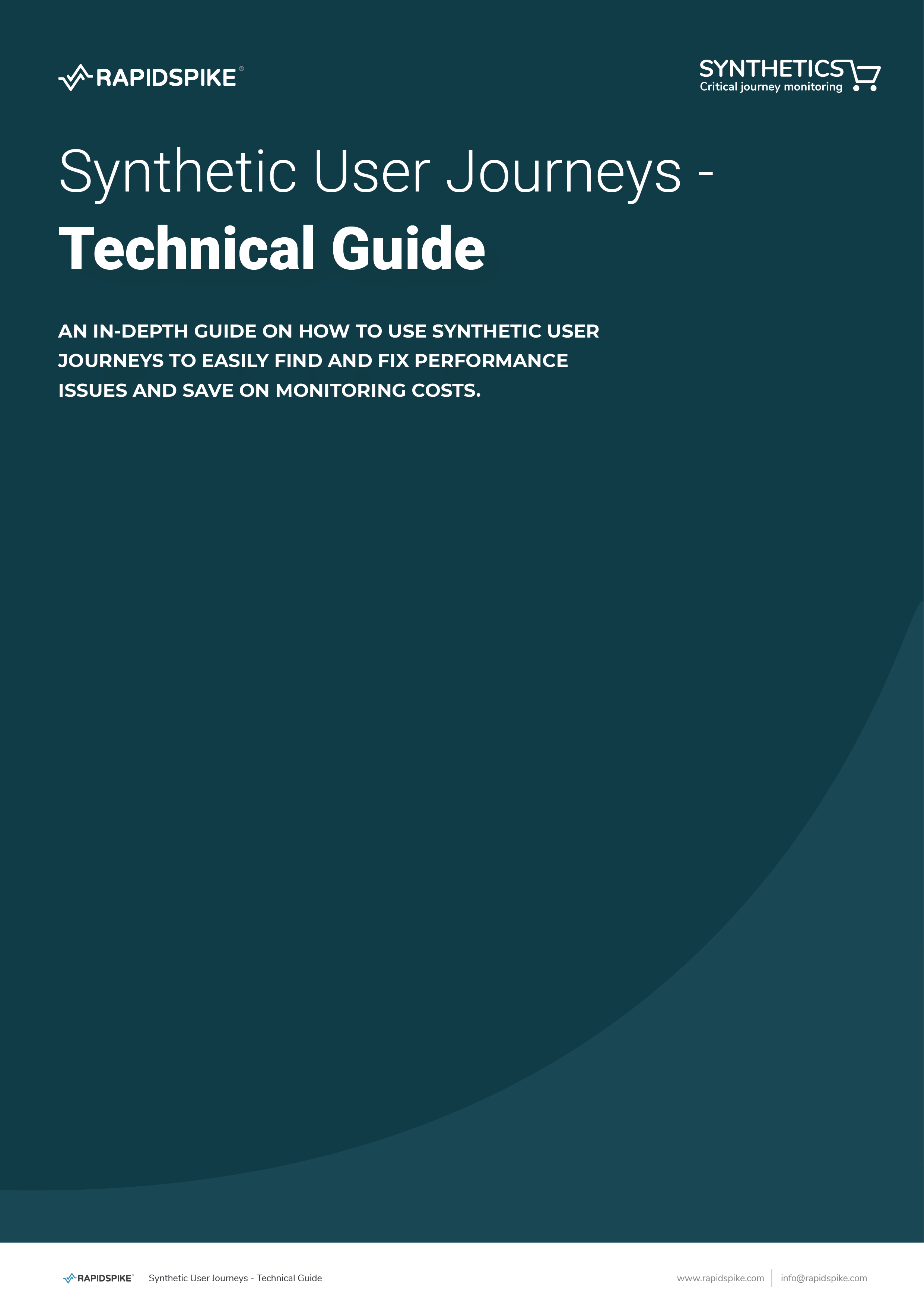 synthetic user journeys guide cover