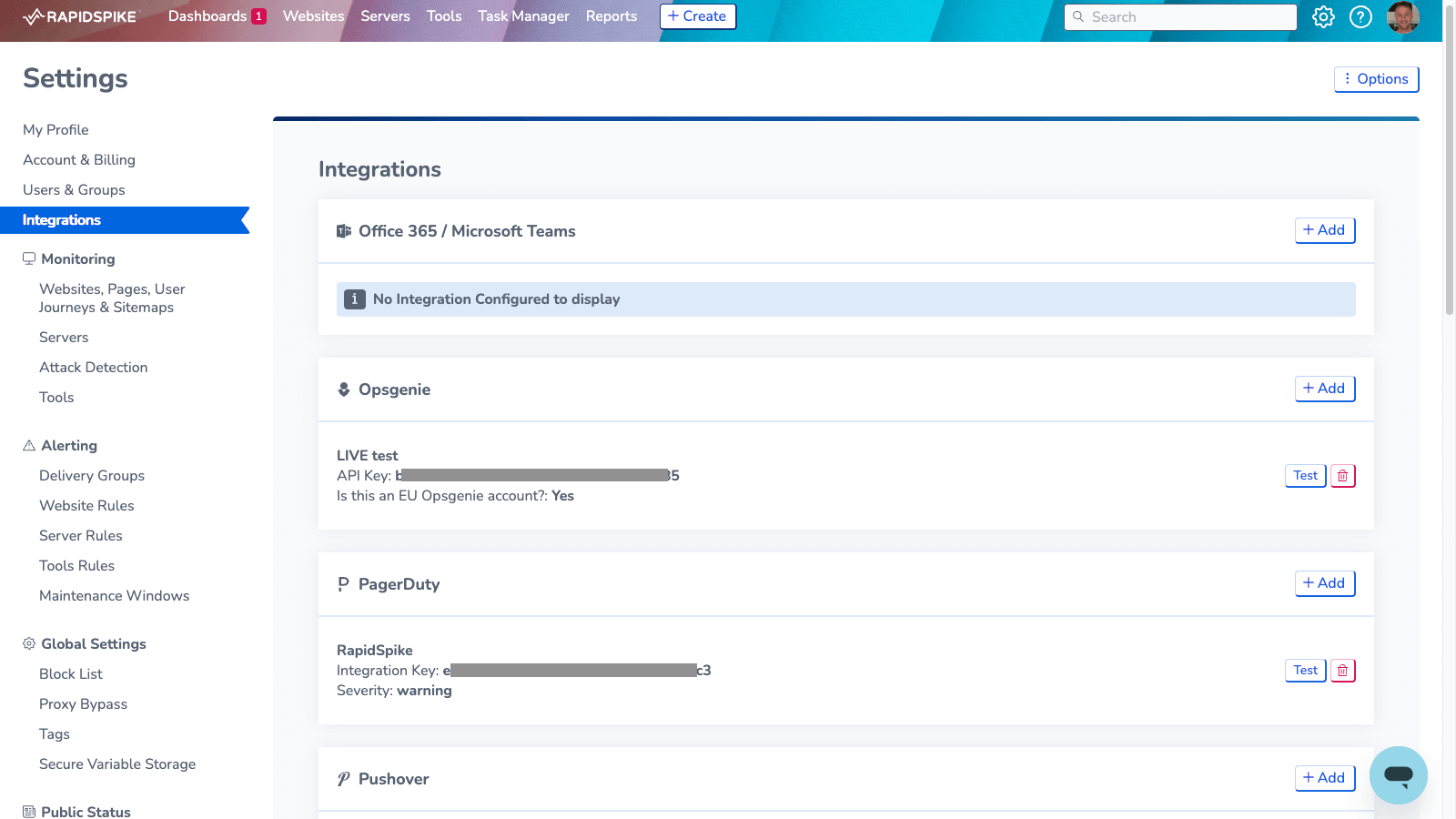 RapidSpike Integrations
